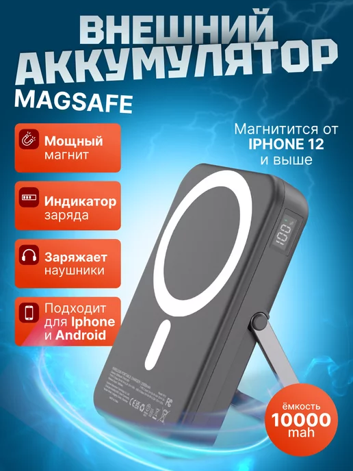 Appix Повербанк беспроводная зарядка для IPhone Power bank