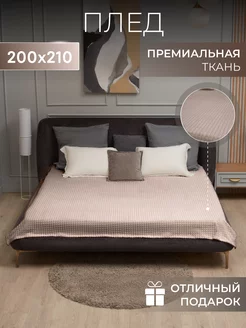 Плед 200х210 на кровать и диван велсофт Венеция 217111869 купить за 696 ₽ в интернет-магазине Wildberries