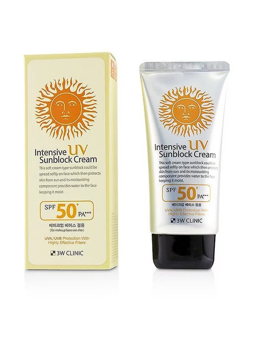 3W Clinic Крем солнцезащитный SPF+50