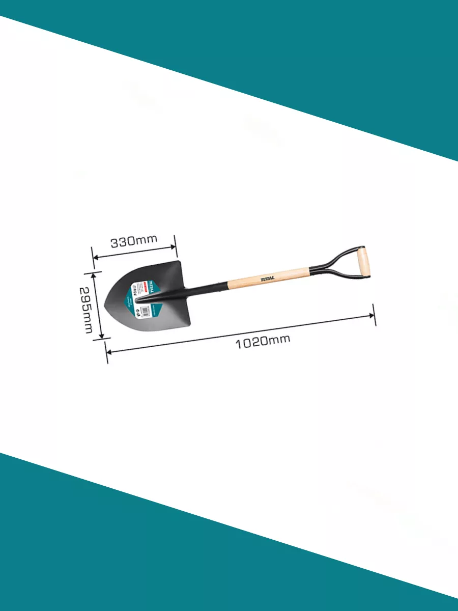 Стальная лопата с деревянной ручкой 1030 мм Тотал THTHW0103 Total tools  217187165 купить в интернет-магазине Wildberries