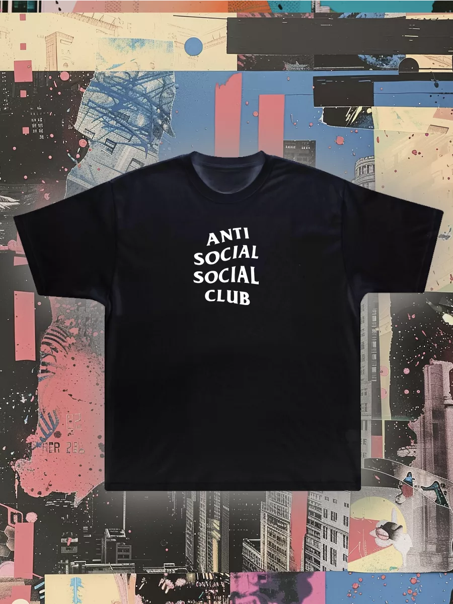 Футболка с принтом Antisocial Club