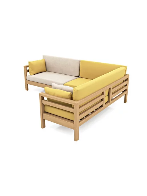 Soft Element Садовый диван кушетка Бонни-С Yellow дачный, желтый, фото 2