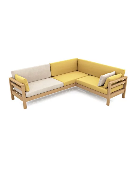 Soft Element Садовый диван кушетка Бонни-С Yellow дачный, желтый, фото 3