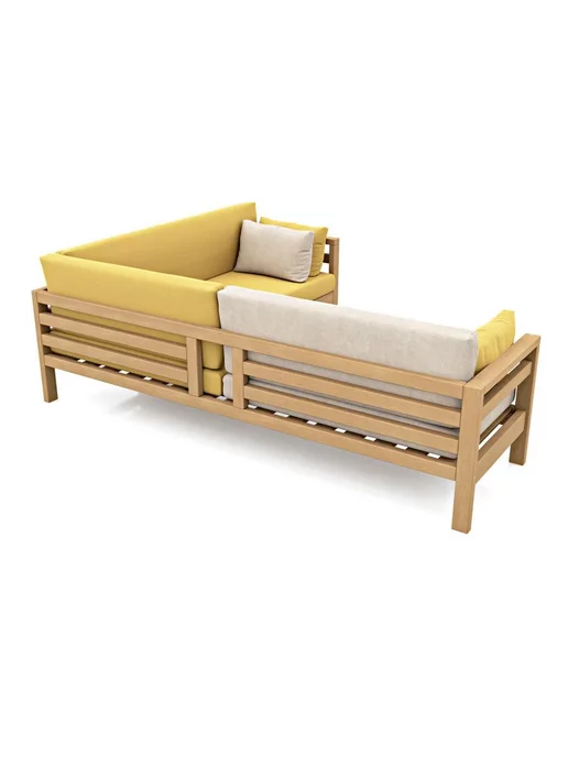 Soft Element Садовый диван кушетка Бонни-С Yellow дачный, желтый, фото 4
