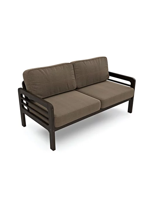 Soft Element Садовый диван кушетка Бергер-С Brown+venge, дачная мебель, коричневый, фото 3