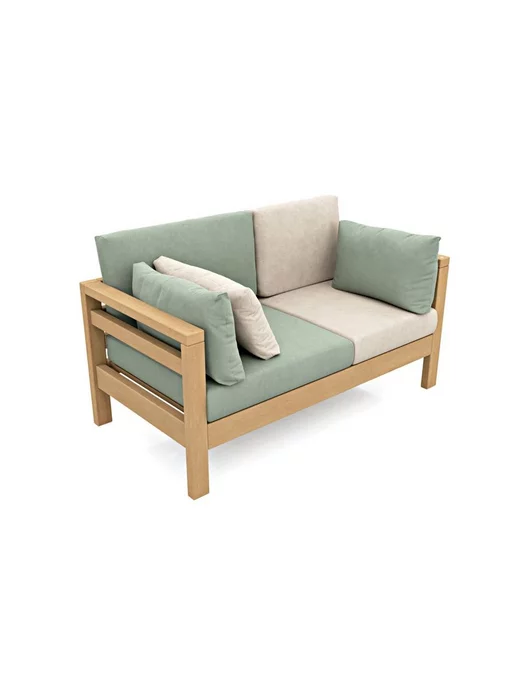 Soft Element Садовый диван кушетка на дачу Бонни-С Mint, деревянный, зеленый, фото 3