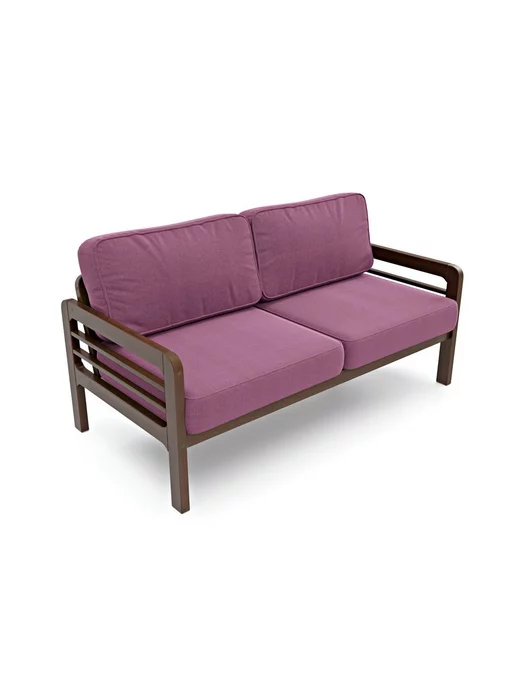 Soft Element Садовый диван кушетка Бергер-С Purple+nut, мебель на дачу, фиолетовый, фото 3