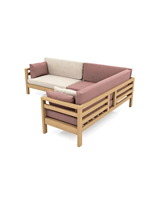 Soft Element Садовый диван кушетка Бонни-С Rose, на дачу, розовый, в упаковке 70 кг, фото 2