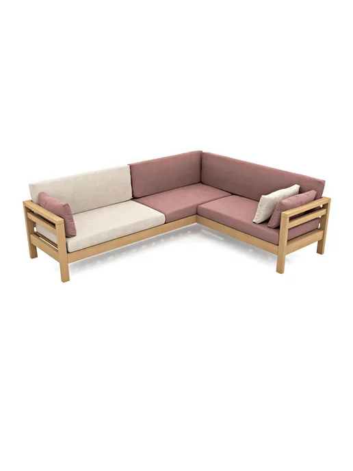 Soft Element Садовый диван кушетка Бонни-С Rose, на дачу, розовый, в упаковке 70 кг, фото 3