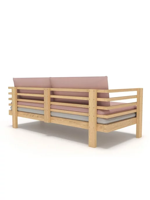 Soft Element Садовый диван кушетка Атлантик-С Rose Ash, дачная мебель, серый, фото 4