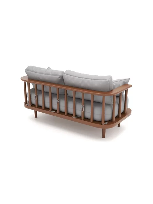 Soft Element Садовый диван кушетка Ламе-С Mint, дачная мебель, серый, фото 4