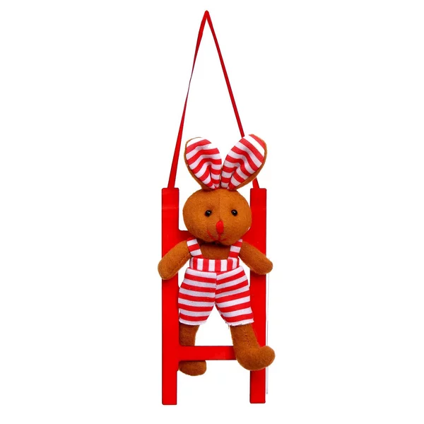 Мягкая игрушка "Кролик на лестнице", виды МИКС