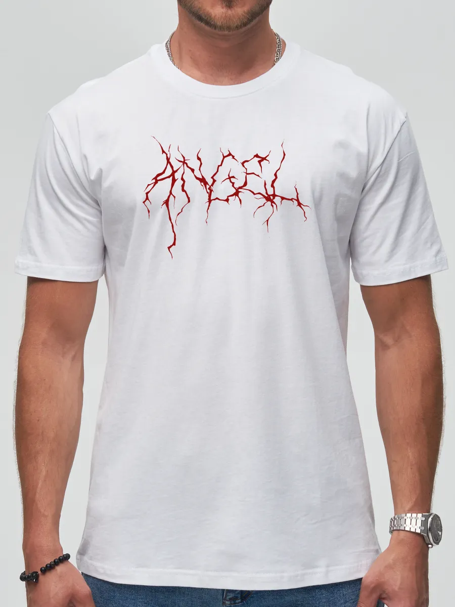 Футболка Ангел дэд метал лого