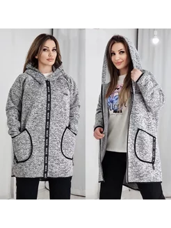 Кардиган ЖЕНСКИЕ шерсть трикотаж на флисе MONICA SHOP 217472615 купить за 1 869 ₽ в интернет-магазине Wildberries