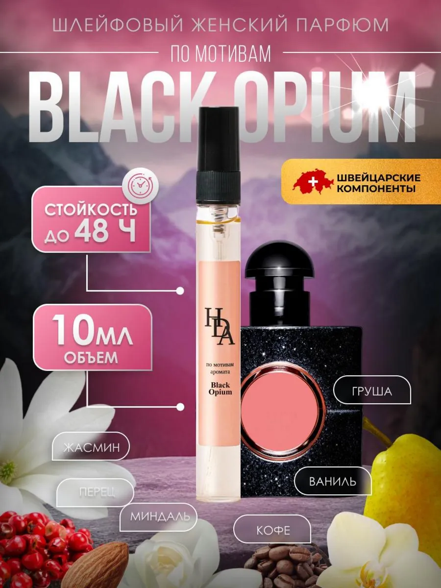 Духи по мотивам Black Opium 10 мл