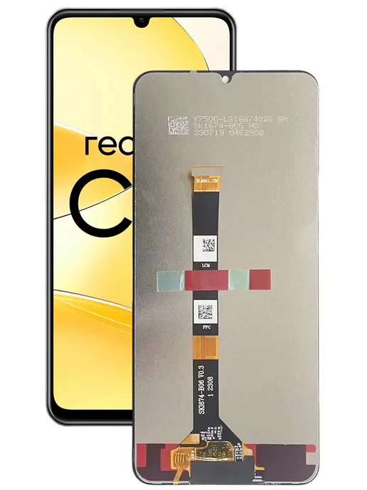 МанхэттенLife Дисплей с тачскрином на REALME C51 53, черный, фото 2