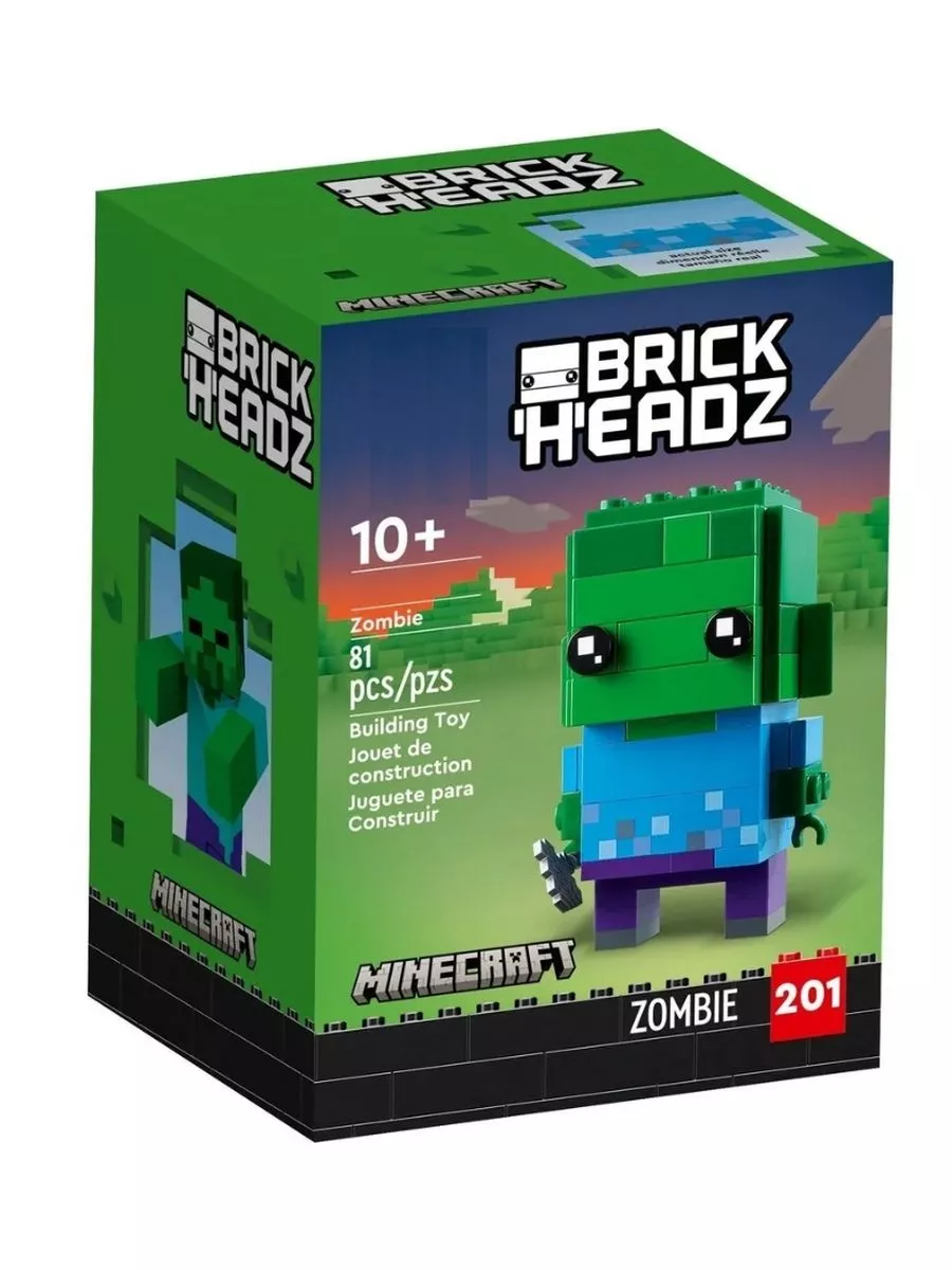 Конструктор Майнкрафт BrickHeadz Зомби LEGO 217580874 купить за 600 ₽ в  интернет-магазине Wildberries