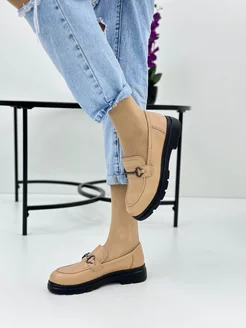 Лоферы кожаные 217582786 купить за 924 ₽ в интернет-магазине Wildberries