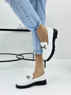 Лоферы кожаные 217582787 купить за 924 ₽ в интернет-магазине Wildberries