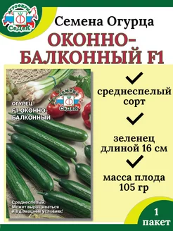 Семена Огурца Оконно-Балконный F1-1 пакет Седек 217629893 купить за 100 ₽ в интернет-магазине Wildberries