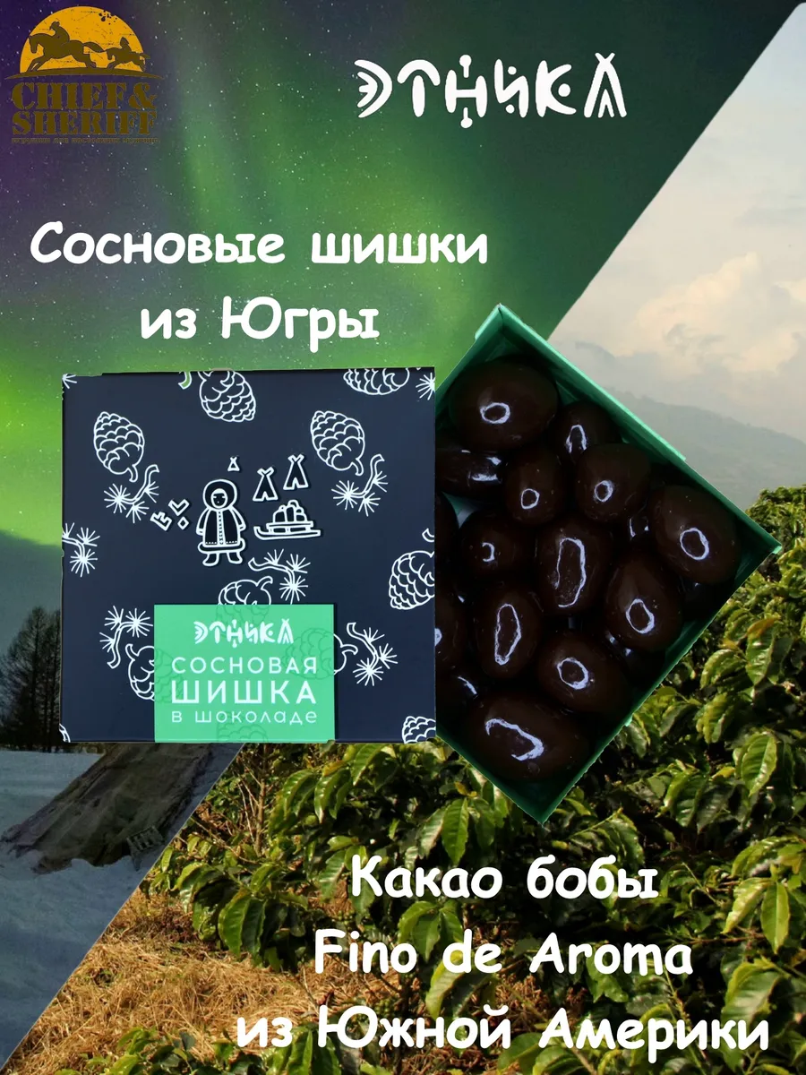 Сосновая шишка в шоколаде, 1 X 100 гр