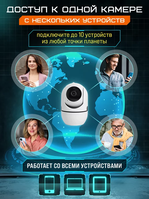 ipCom Камера видеонаблюдения WiFi для дома, вариант, фото 6