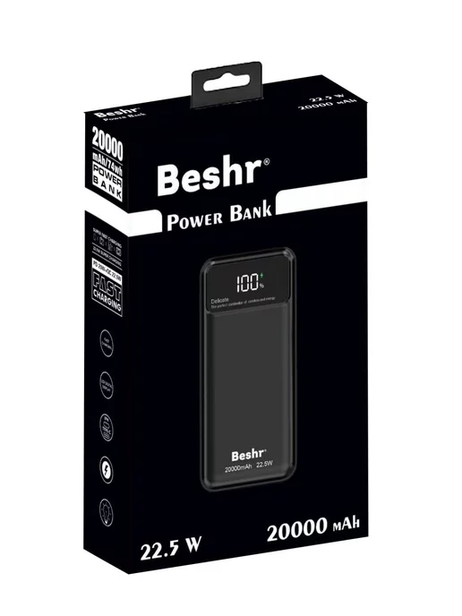 BESHR Повербанк 20000 mah пауэрбанк power bank