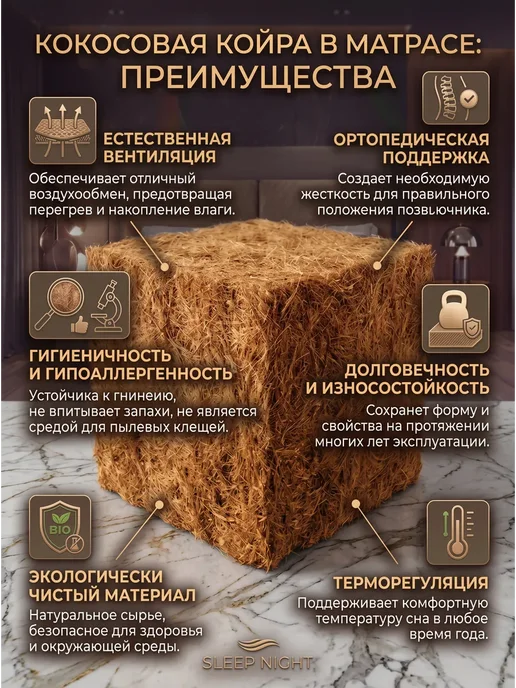 YANSON Твои правила сна Матрас-топпер 90х190, 140x190, фото 3