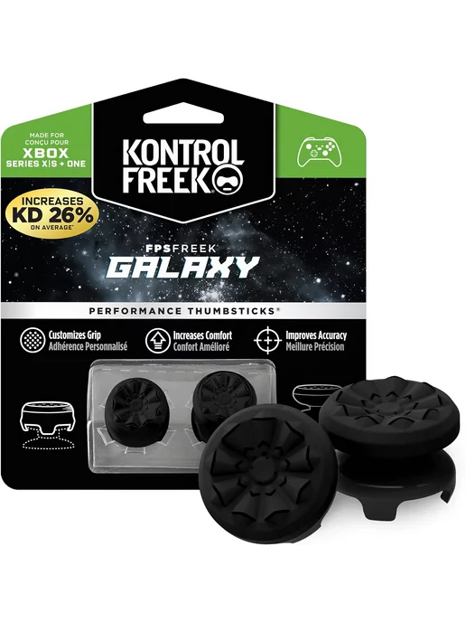 PVS Накладки на стики Galaxy Black для Xbox Series X S + One