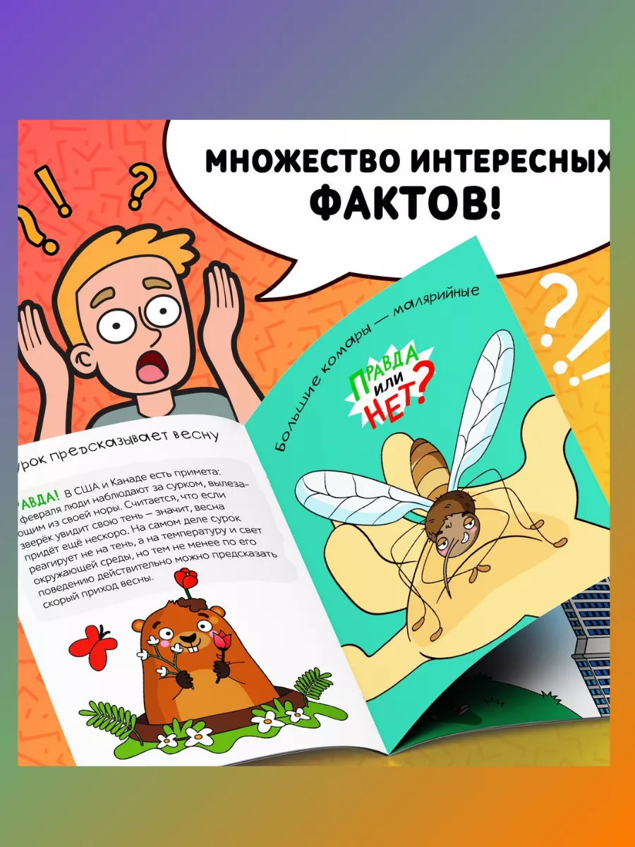 Набор книг для детей, мини-книги Правда или нет? Буква-Ленд 217730216  купить за 524 ₽ в интернет-магазине Wildberries