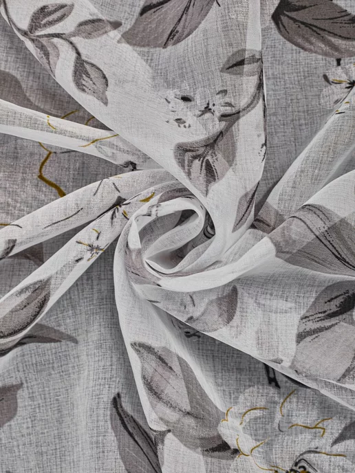 Zaza-tex Тюль под лен 200х250 см на шторной ленте, 200x250 см, фото 4