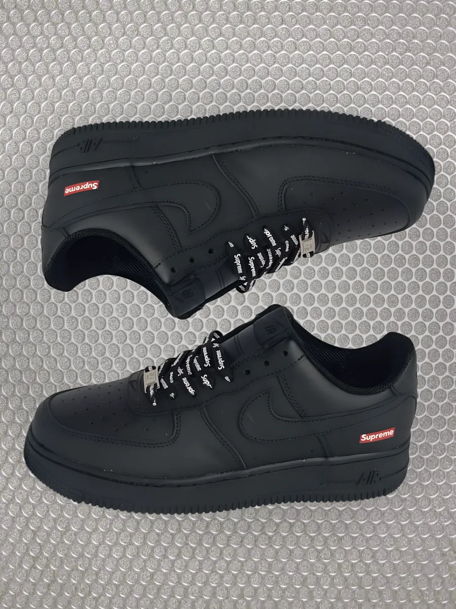 Nike air force 1 low supreme black best sale