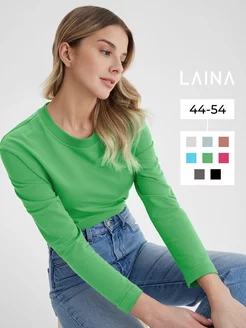 Лонгслив базовый без начеса хлопковый свитшот LAINA 217801891 купить за 688 ₽ в интернет-магазине Wildberries