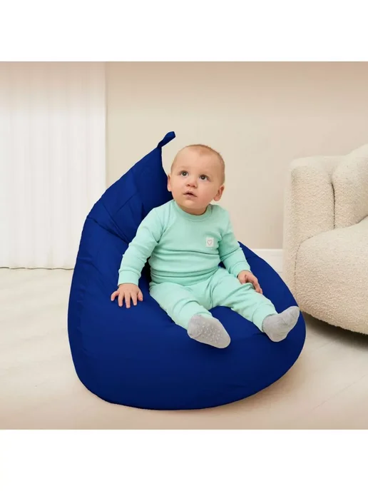 DiVan Чехол для кресла-мешка XL бирюзовый Дюспо, синий, фото 7