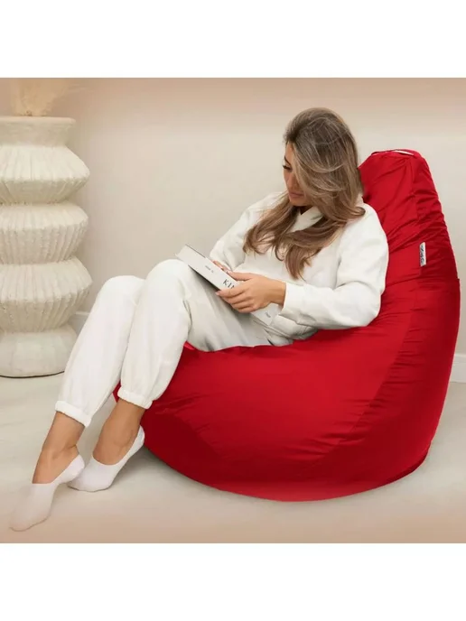 DiVan Чехол для кресла-мешка 4XL красный Дюспо, красный, фото 8