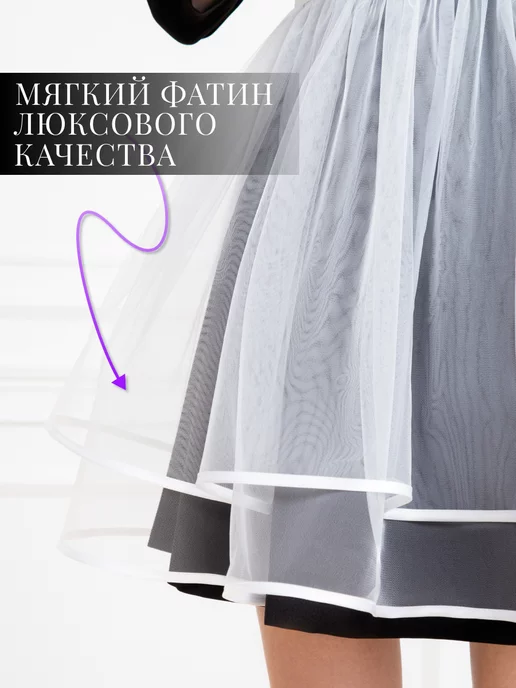 Школьный Гардероб LUXE Фартук школьный белый, белый, фото 6