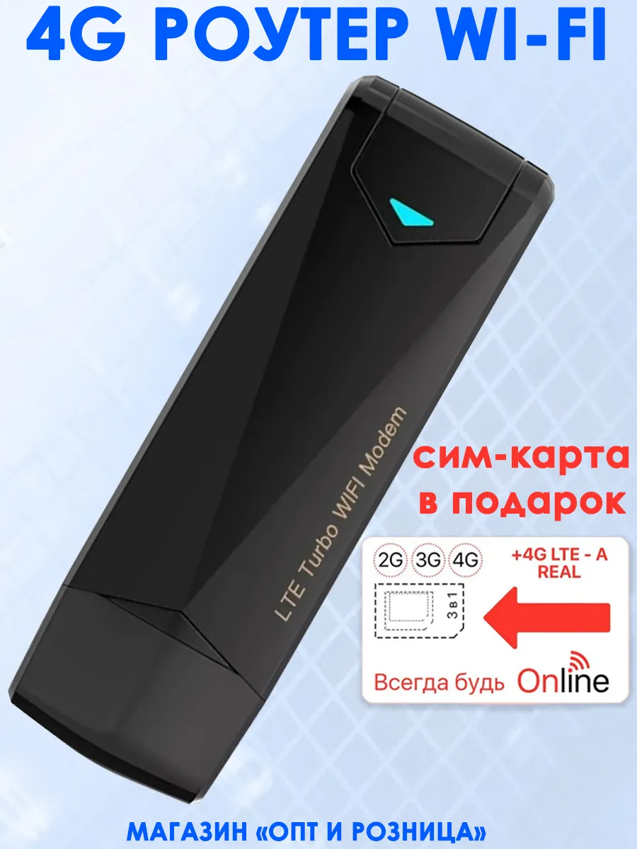 Роутер 4G для ноутбука с сим картой