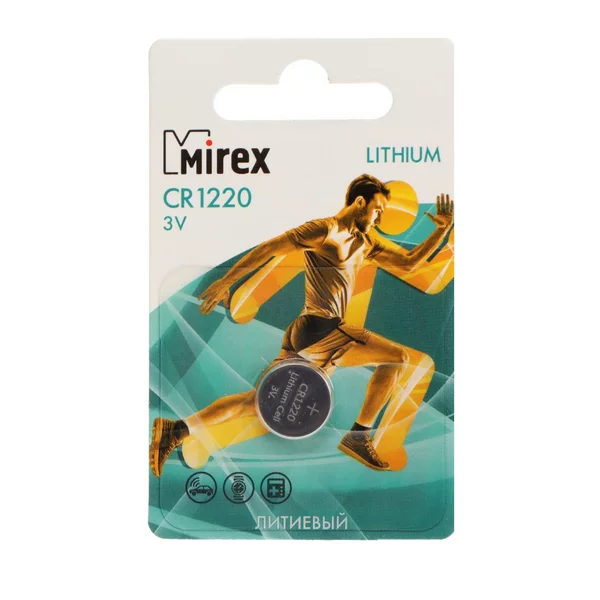 Батарейка литиевая Mirex, CR1220-1BL, 3В, 1 шт