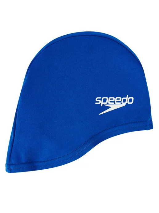 Speedo шапочка для плавания детская тканевая в бассейне, синий