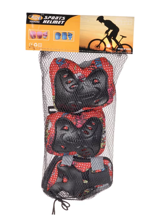 BABY STYLE. Набор детской защиты для катания, красный, фото 3