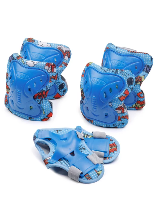 BABY STYLE. Набор детской защиты для катания, синий, фото 2