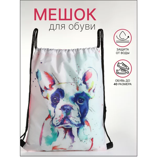 Мешок для обуви на шнурке