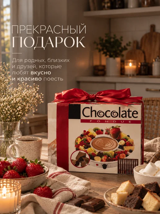Cook's Corner Фондю электрическое для шоколада, белый, фото 8