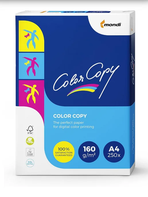 Бумага Color Color Copy A4, 160 г/м², 250 листов, 1 пачка, фото 2