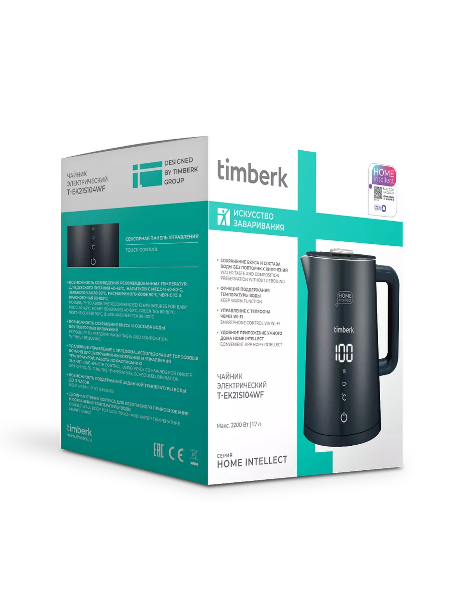 Умный чайник электрический с Wi-Fi Timberk 217885751 купить за 5 274 ₽ в  интернет-магазине Wildberries