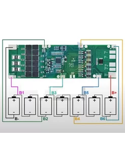BMS 7S 24 В 30A зарядки литий-ионных аккумуляторов NTC 217888366 купить за 595 ₽ в интернет-магазине Wildberries