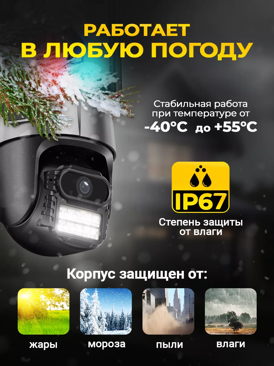 Камера видеонаблюдения WiFi KOOLZ 217893960 купить в интернет-магазине  Wildberries