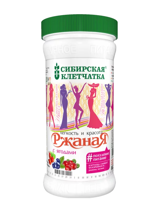 Сибирская клетчатка Клетчатка ржаная с ягодами Сибирская 350 г, 350 г, фото 5