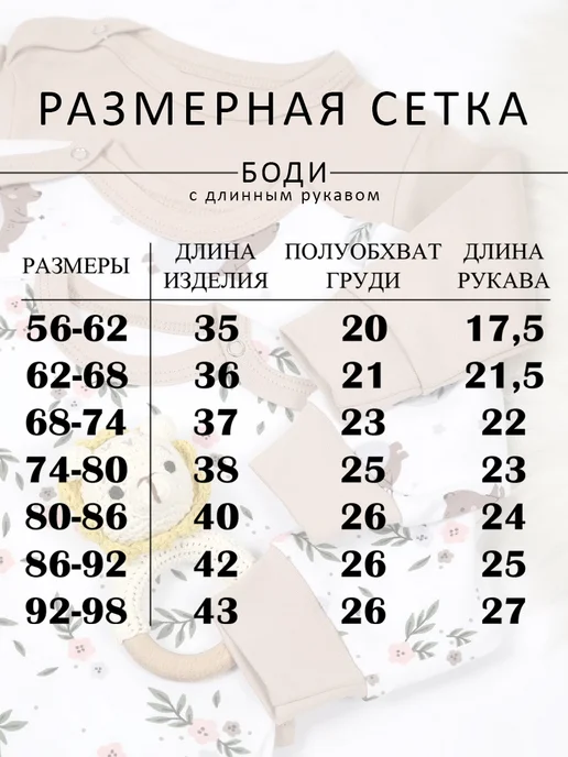 Егорка Комплект боди 3шт с длинным рукавом для новорожденных, 3 шт, фото 6