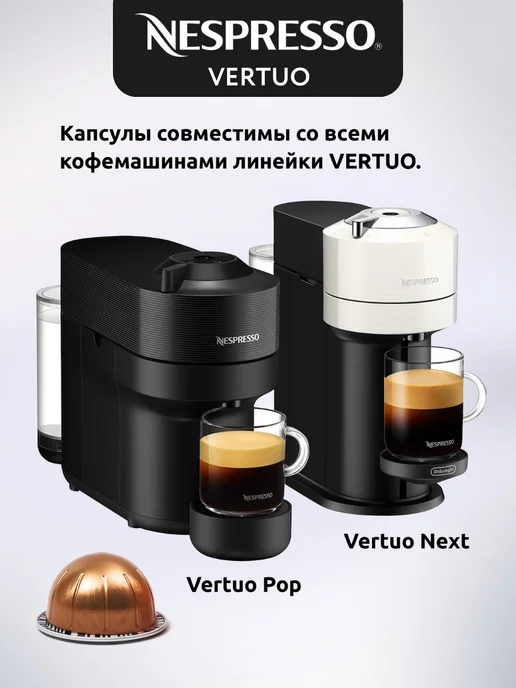 Nespresso Капсулы для кофемашин Неспрессо Vertuo MELOZIO 10 шт, 10 шт, фото 4